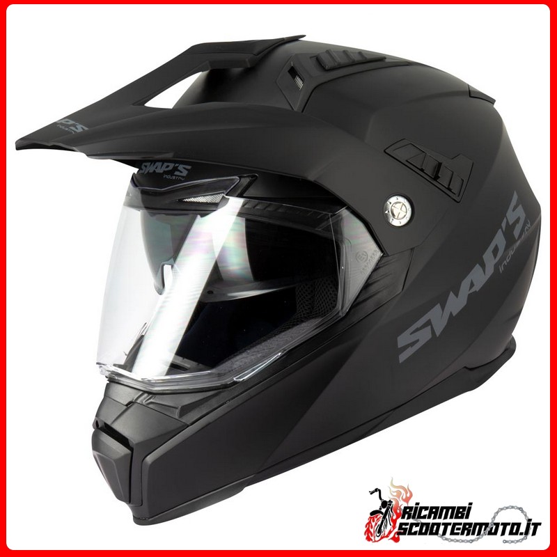 CASQUE ENDURO SWAPS - S789 NOIR MAT TAILLE XS
