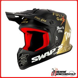 INTERCAMBIOS DE CASCO CROSS PARA NIÑOS - S886 ROCK'IT FULL GAZ TALLA S