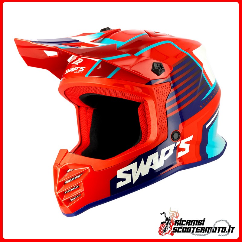 INTERCAMBIOS DE CASCO CROSS PARA NIÑOS - S886 ROCK'IT RED MISSION TALLA L