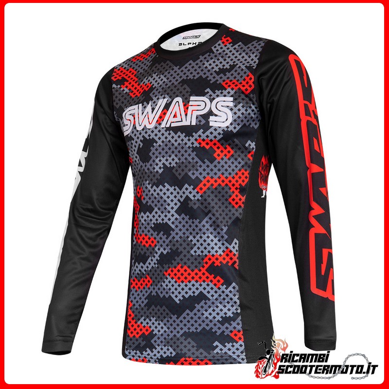 CHEMISE CROSS SWAPS - ROUGE TAILLE XL