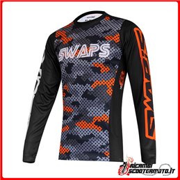 SUÉTER CAMUFLAJE SWAPS - NARANJA TALLA M