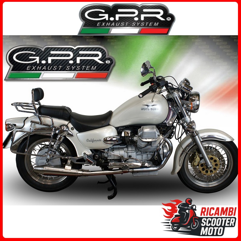 COPPIA TERMINALI CON RACCORDI MOTO GUZZI CALIFORNIA 1100 SPECIAL-STONE-SPORT-EV-ALU 1997-2005