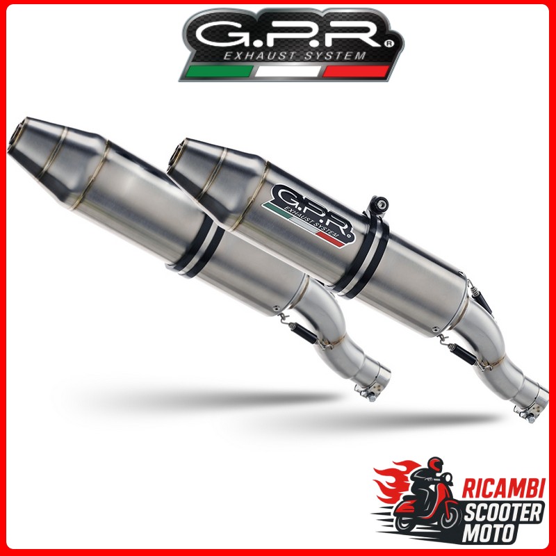 COMPLETE EXHAUST WITH TWO TERMINALS