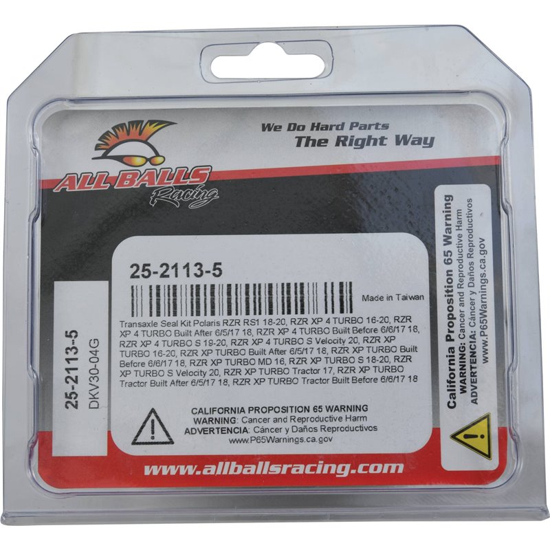 SELLO DE ACEITE DIFERENCIAL KI All Balls Polaris RZR Turbo S 2021