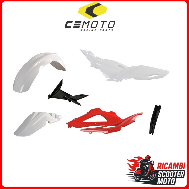 KIT PLASTICHE BIANCO/ROSSO HUSQVARNA 250 TC 2008-2010
