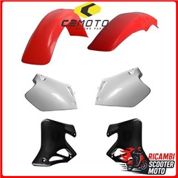 KIT PLASTICHE ROSSO FLUO/BIANCO/NERO HONDA CR 125 1995-1997