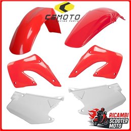 KIT PLASTICHE ROSSO CR00/BIANCO HONDA CR 125 2000-2001