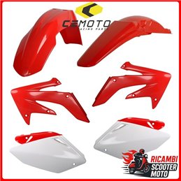 KIT PLASTICHE ROSSO CR04/BIANCO HONDA CRF 250 R 2004-2005
