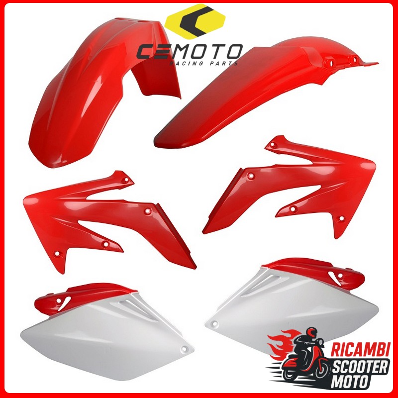 Kit en plastique blanc HONDA CRF 250 R 2006-2007