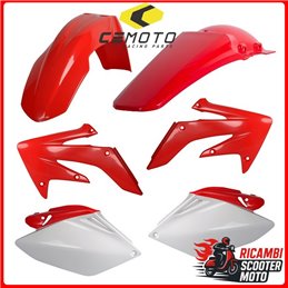 KIT PLASTICHE ROSSO CR04/BIANCO HONDA CRF 250 R 2008-2009
