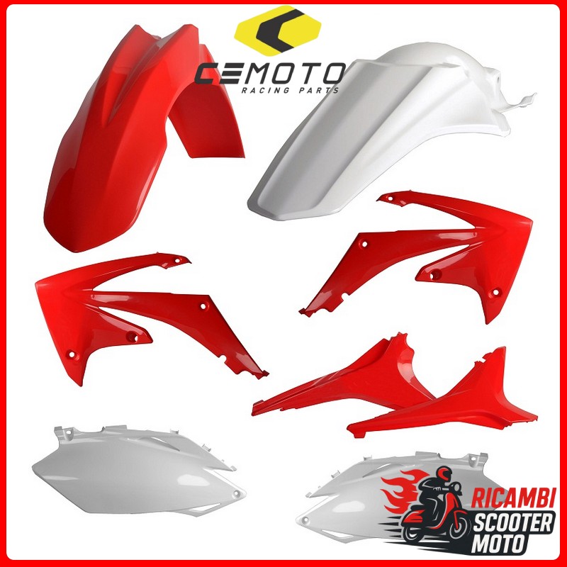 Kit en plastique blanc HONDA CRF 250 R 2010-2010
