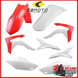 KIT PLASTICHE ROSSO CR04/BIANCO HONDA CRF 250 R 2014-2017