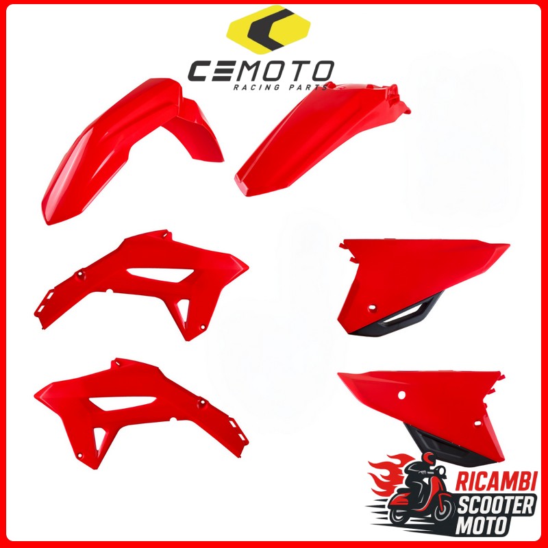Kit en plastique blanc HONDA CRF 250 R 2022-2024