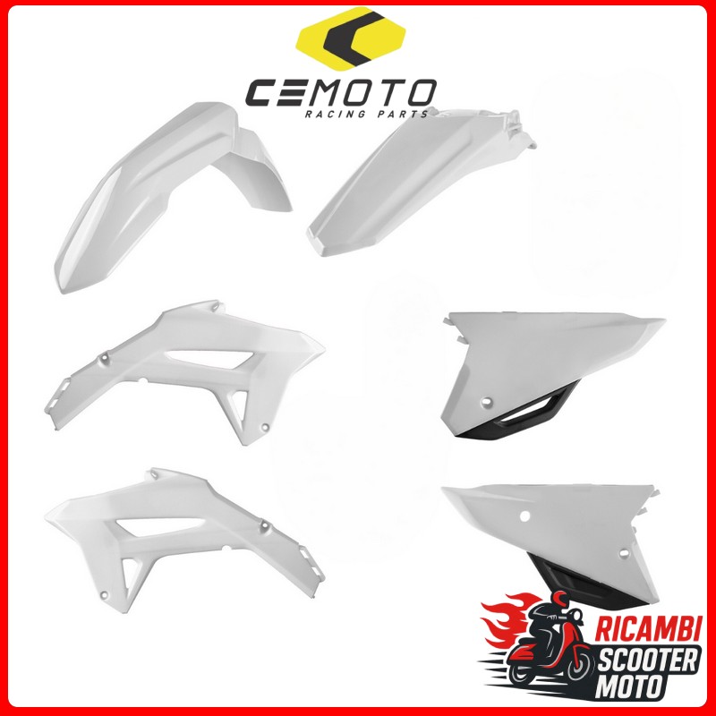 White plastic kit HONDA CRF 250 R 2022-2024