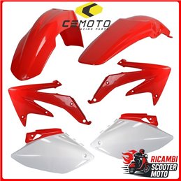 KIT PLASTICHE ROSSO CR04/BIANCO HONDA CRF 450 R 2007-2008