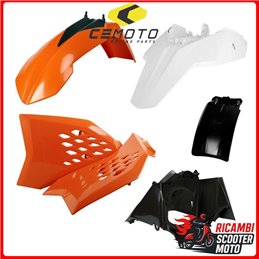 KIT PLASTICHE ARANCIONE/BIANCO KTM 65 SX 2009-2011