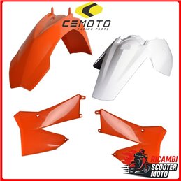 KIT PLASTICHE ARANCIONE/BIANCO KTM 85 SX 2006-2012