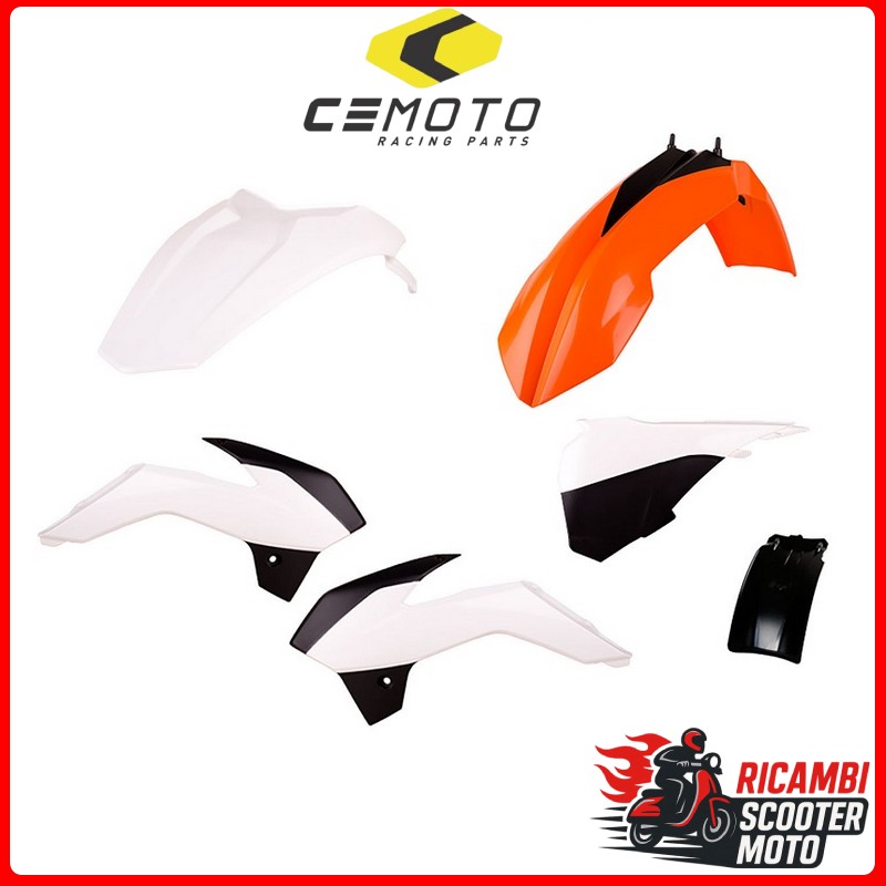 Kit de plástico blanco KTM 85 SX 2013-2017