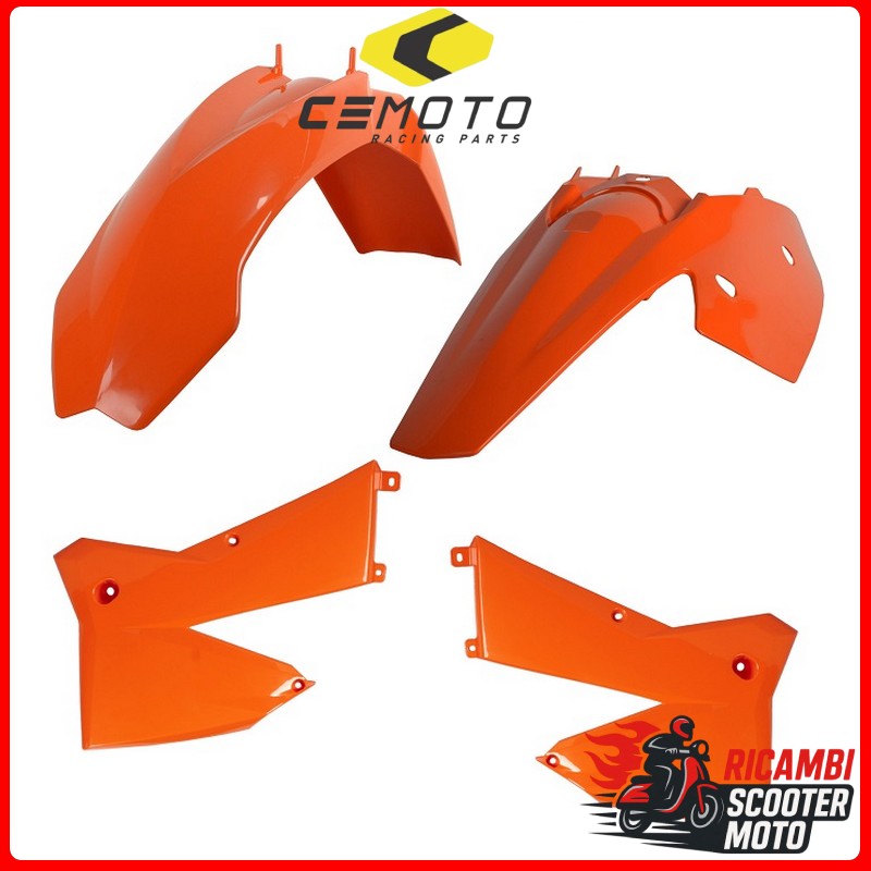 KIT PLASTICHE ARANCIONE KTM 125 EXC 2005-2007