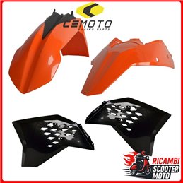 KIT PLASTICHE ARANCIONE/NERO KTM 125 SX 2007-2010