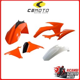 KIT PLASTICHE ARANCIONE/BIANCO KTM 125 SX 2011-2011