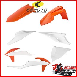 KIT PLASTICHE ARANCIONE16/BIANCO20 KTM 125 SX 2019-2022