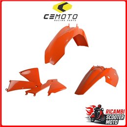 KIT PLASTICHE ARANCIONE KTM 125 EXC 2004-2004