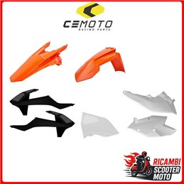 KIT PLASTICHE ARANCIONE/BIANCO/NERO KTM 125 XC-W 2017-2019