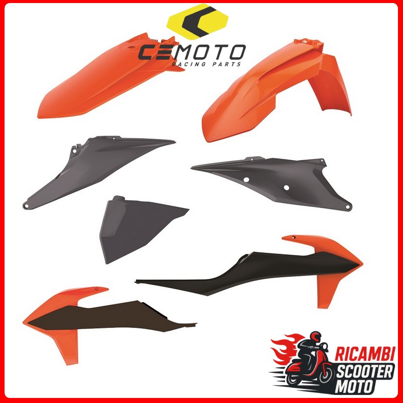 KIT PLASTICHE ARANCIONE16/NARDO GREY KTM 250 EXC 2020-2023