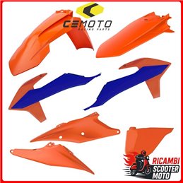 KIT PLASTICHE ARANCIONE16/BLU KTM 250 EXC 2020-2023