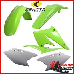 KIT PLASTICHE VERDE05/BIANCO KAWASAKI KX 250 F 2004-2005