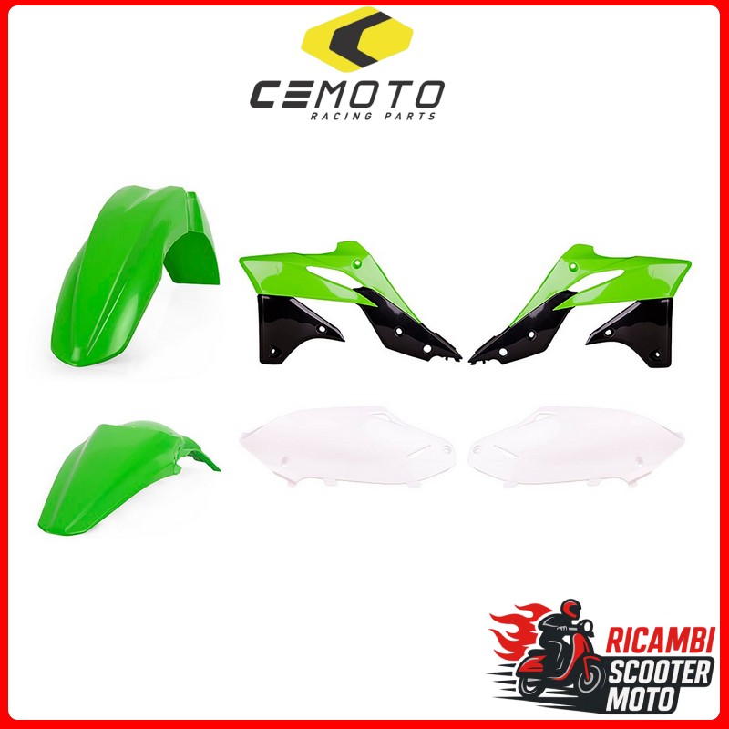 KIT PLASTICHE VERDE05/BIANCO KAWASAKI KX 250 F 2013-2016