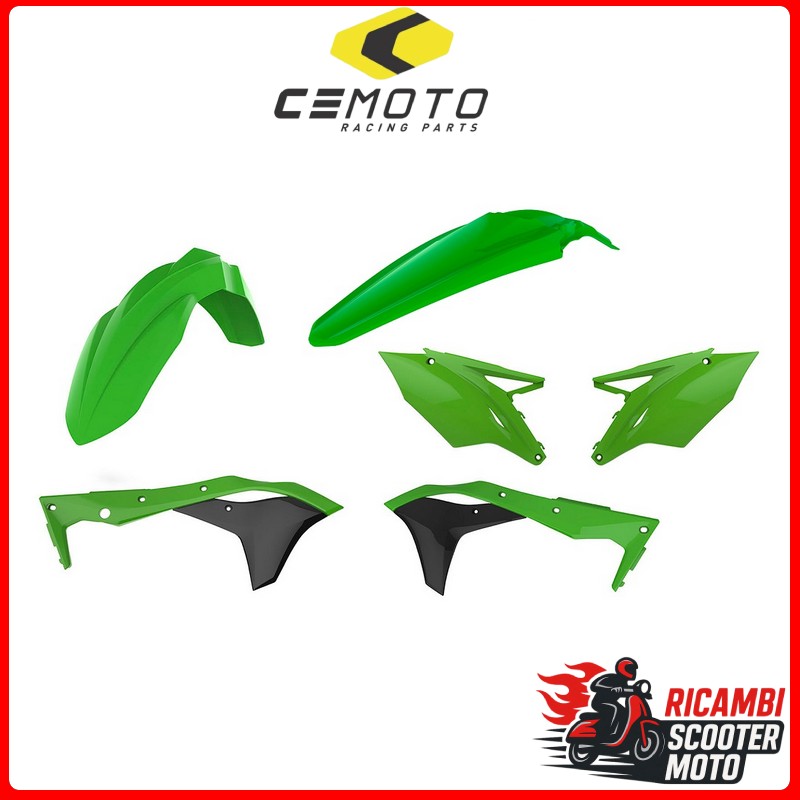 KIT PLASTICHE VERDE05/NERO KAWASAKI KX 250 F 2017-2020