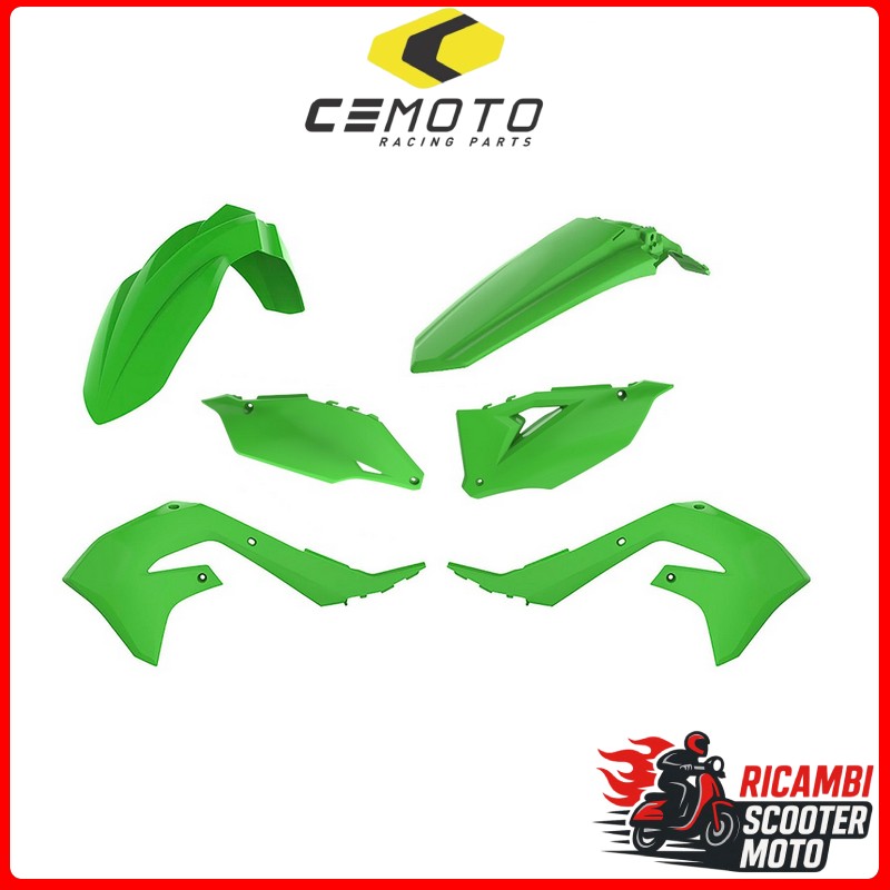 Kit de plástico blanco KAWASAKI KX 250 F 2021-2024