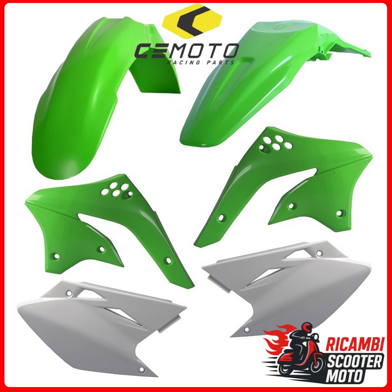 Kit de plástico blanco KAWASAKI KX 450 F 2006-2008
