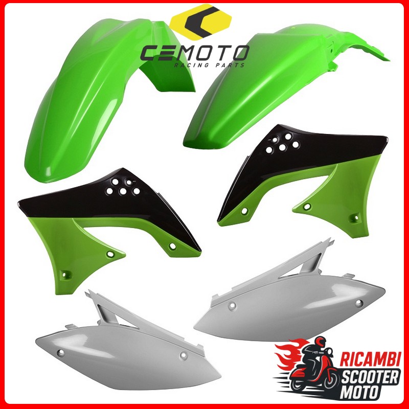 White plastic kit KAWASAKI KX 450 F 2009-2011