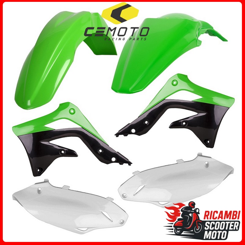 KIT PLASTICHE VERDE05/BIANCO KAWASAKI KX 450 F 2012-2012