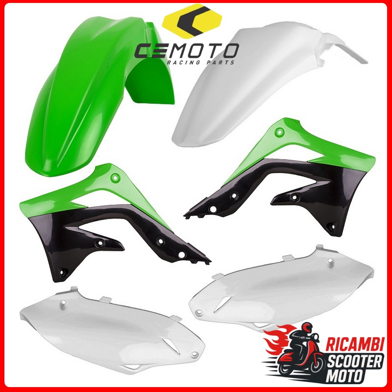 KIT PLASTICHE VERDE05/BIANCO KAWASAKI KX 450 F 2013-2015
