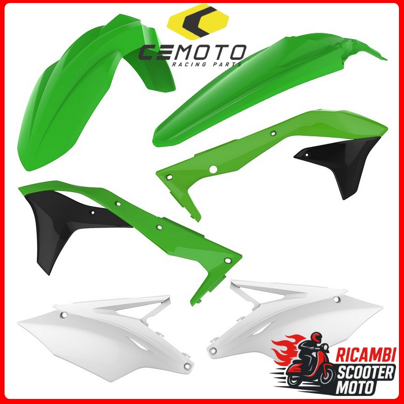 KIT PLASTICHE VERDE05/BIANCO KAWASAKI KX 450 F 2016-2018