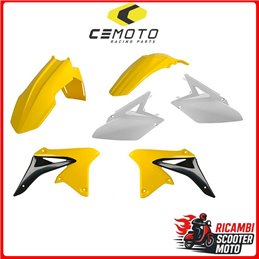KIT PLASTICHE GIALLO RM01/BIANCO SUZUKI RMZ 250 2010-2018