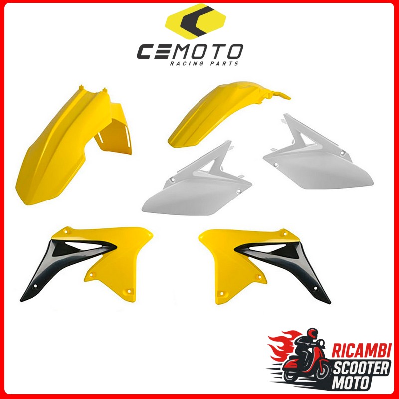 Kit en plastique blanc SUZUKI RMZ 250 2010-2018