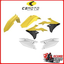 KIT PLASTICHE GIALLO RM01/BIANCO SUZUKI RMZ 250 2019-2025