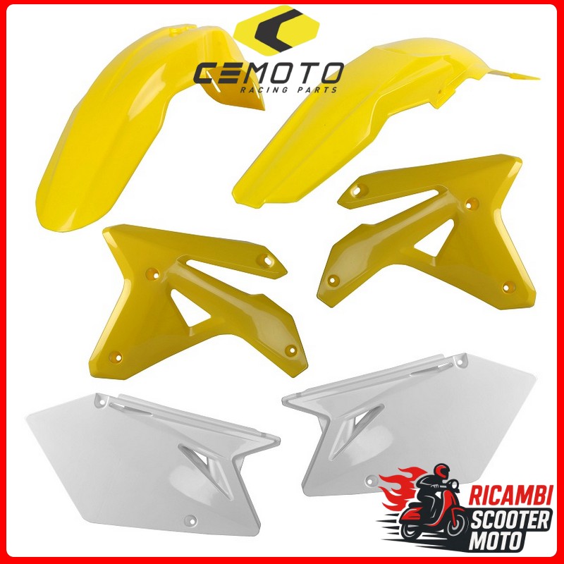 KIT PLASTICHE GIALLO RM01/BIANCO SUZUKI RMZ 450 2007-2007