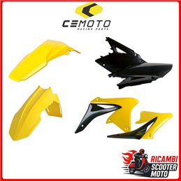 KIT PLASTICHE GIALLO RM01/NERO SUZUKI RMZ 450 2008-2017
