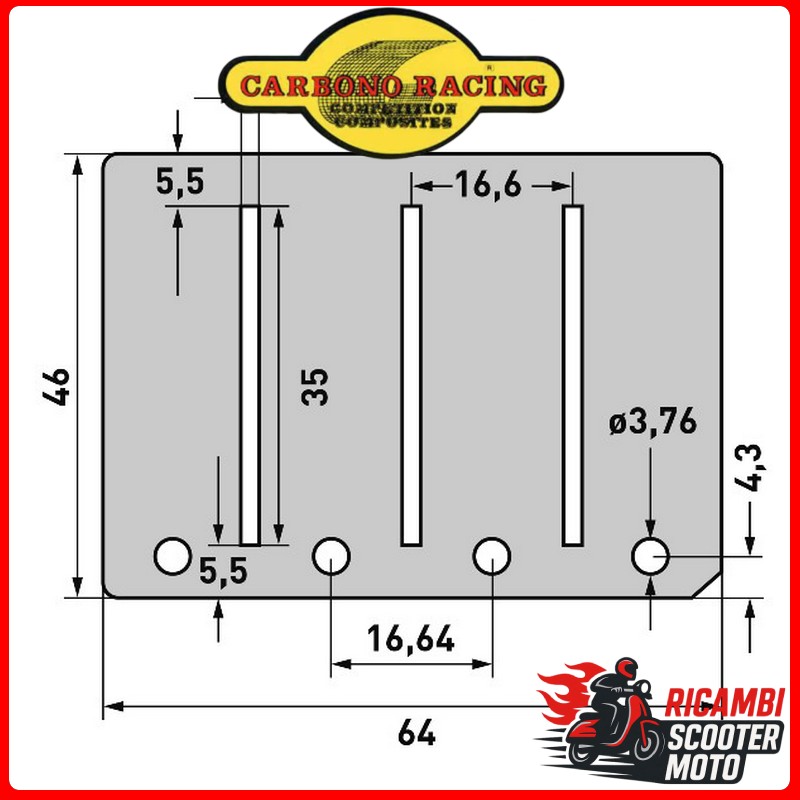 LAMELLE PACCO LAMELLARE DI SERIE E V-FORCE HUSQVARNA 125 CR 1988-1993