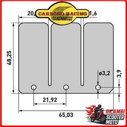 LAMELLE PACCO LAMELLARE DI SERIE E V-FORCE KAWASAKI KX 125 1989-1993