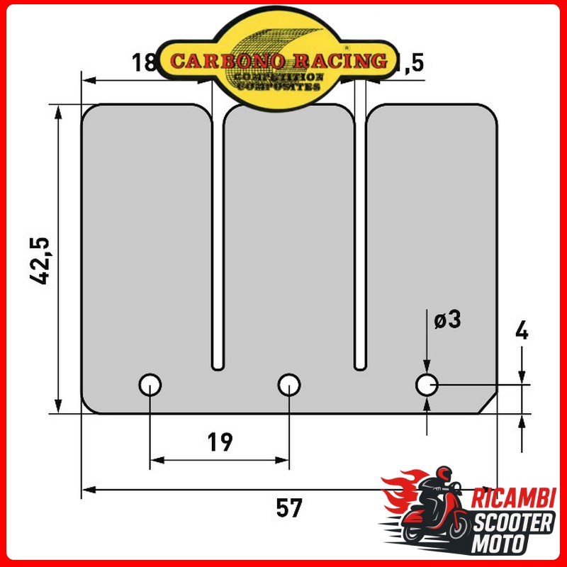 LAMELLE PACCO LAMELLARE DI SERIE E V-FORCE HONDA CR 125 2001-2002
