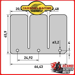 LAMELLE PACCO LAMELLARE DI SERIE E V-FORCE YAMAHA YZ 125 1988-1992
