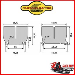 LAMELLE PACCO LAMELLARE DI SERIE E V-FORCE KTM 125 EXC 2015-2016
