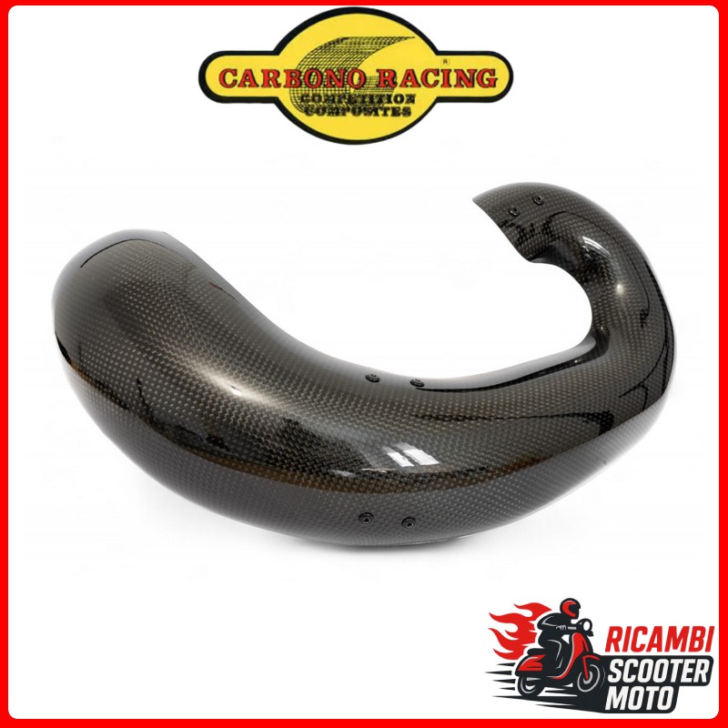 Protection de silencieux en fibre de carbone KTM 125 EXC 2001-2011